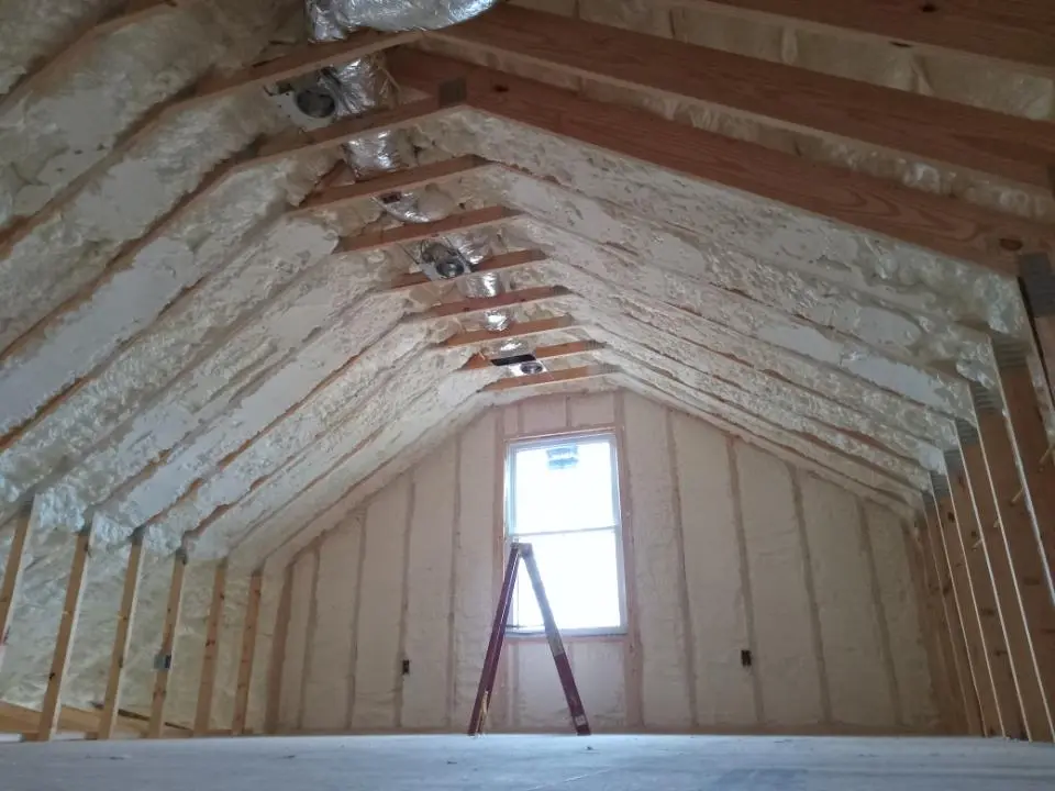 Spray foam roofing application for Crawl Space Insulation project in South Lakes